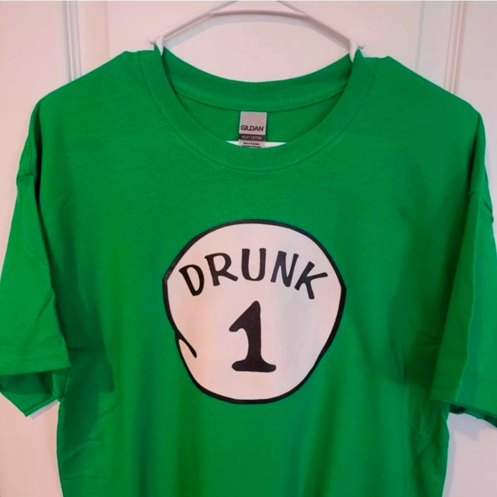 ST.PATRICKS DAY adult tee shirts- Drunk 1-6 Design BAR